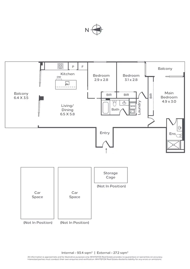 Floorplan of Homely apartment listing, 303/960 High Street, Armadale VIC 3143