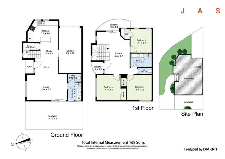 Floorplan of Homely townhouse listing, 1 Spurling Street, Maidstone VIC 3012