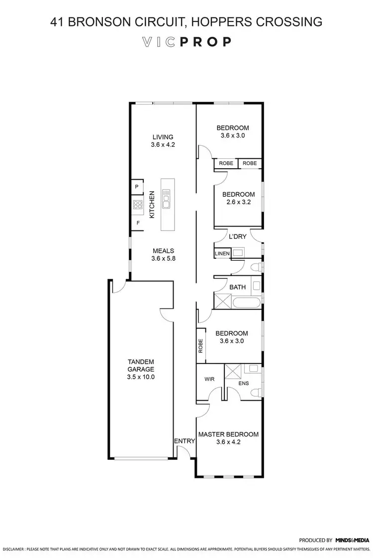 Floorplan of Homely house listing, 41 Bronson Circuit, Hoppers Crossing VIC 3029