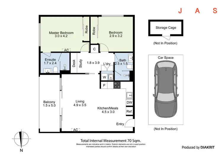 Floorplan of Homely apartment listing, 103/83 Gamon Street, Yarraville VIC 3013