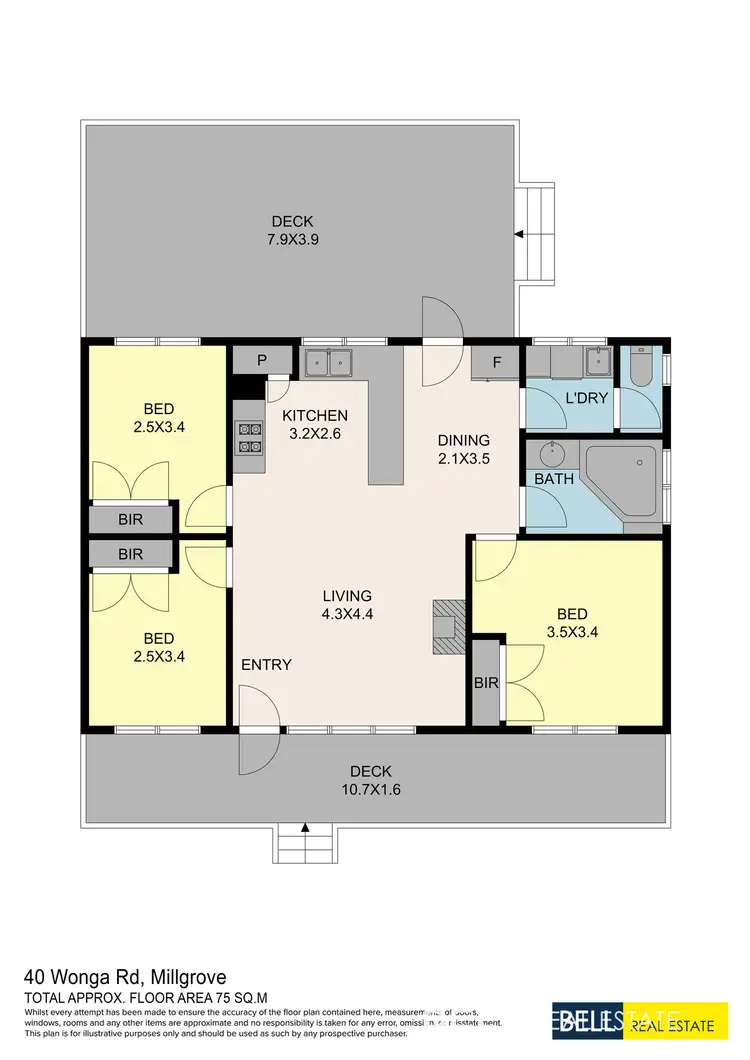 Floorplan of Homely house listing, 40 Wonga Road, Millgrove VIC 3799