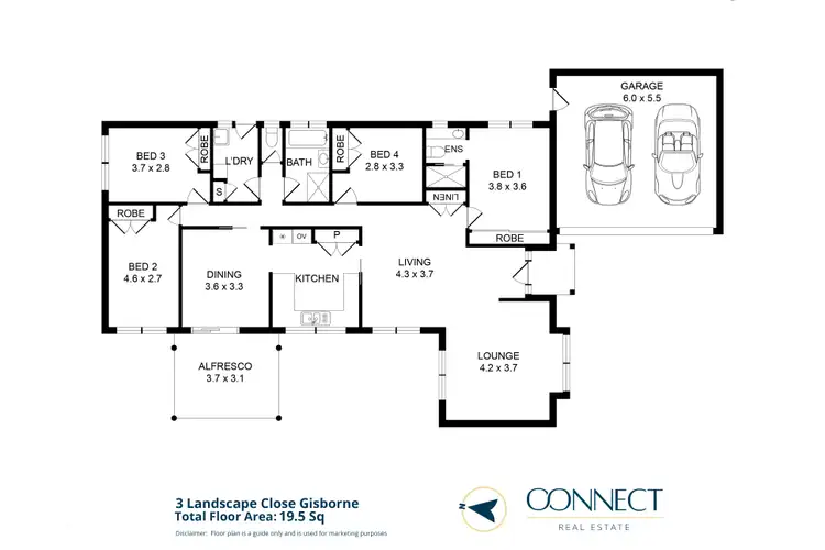 Floorplan of Homely house listing, 3 Landscape Close, Gisborne VIC 3437