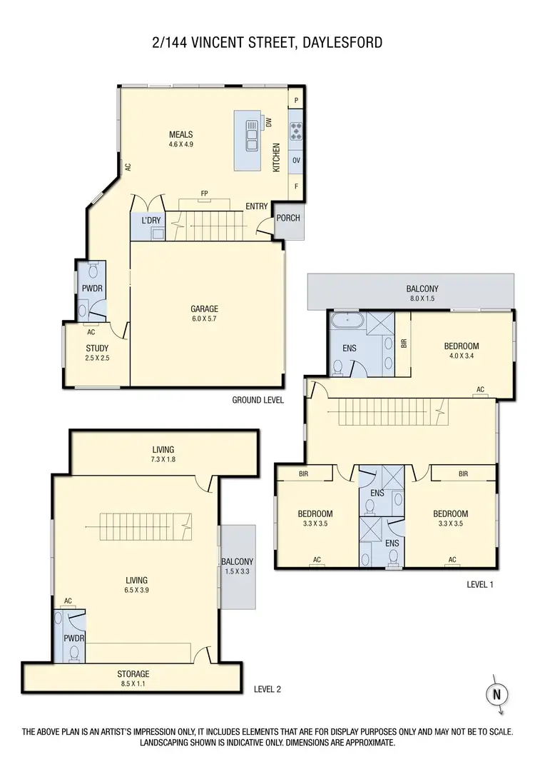 Floorplan of Homely house listing, 2/144 Vincent Street, Daylesford VIC 3460