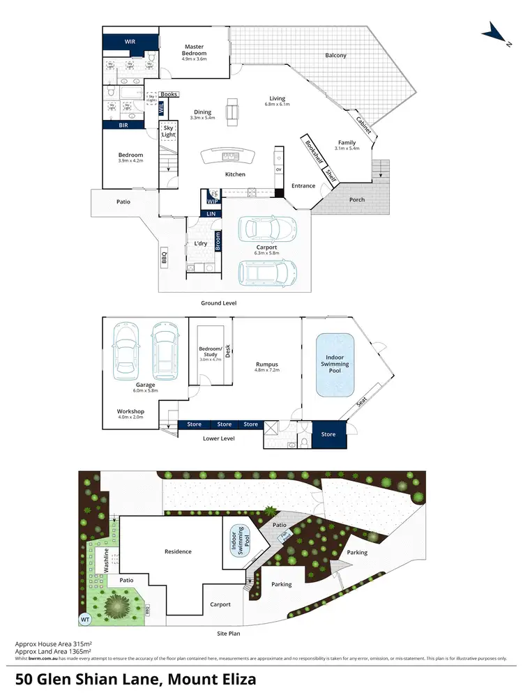Floorplan of Homely house listing, 50 Glen Shian Lane, Mount Eliza VIC 3930