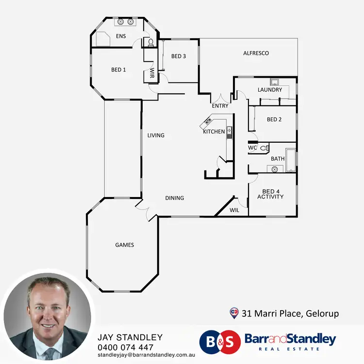 Floorplan of Homely house listing, 31 Marri Place, Gelorup WA 6230