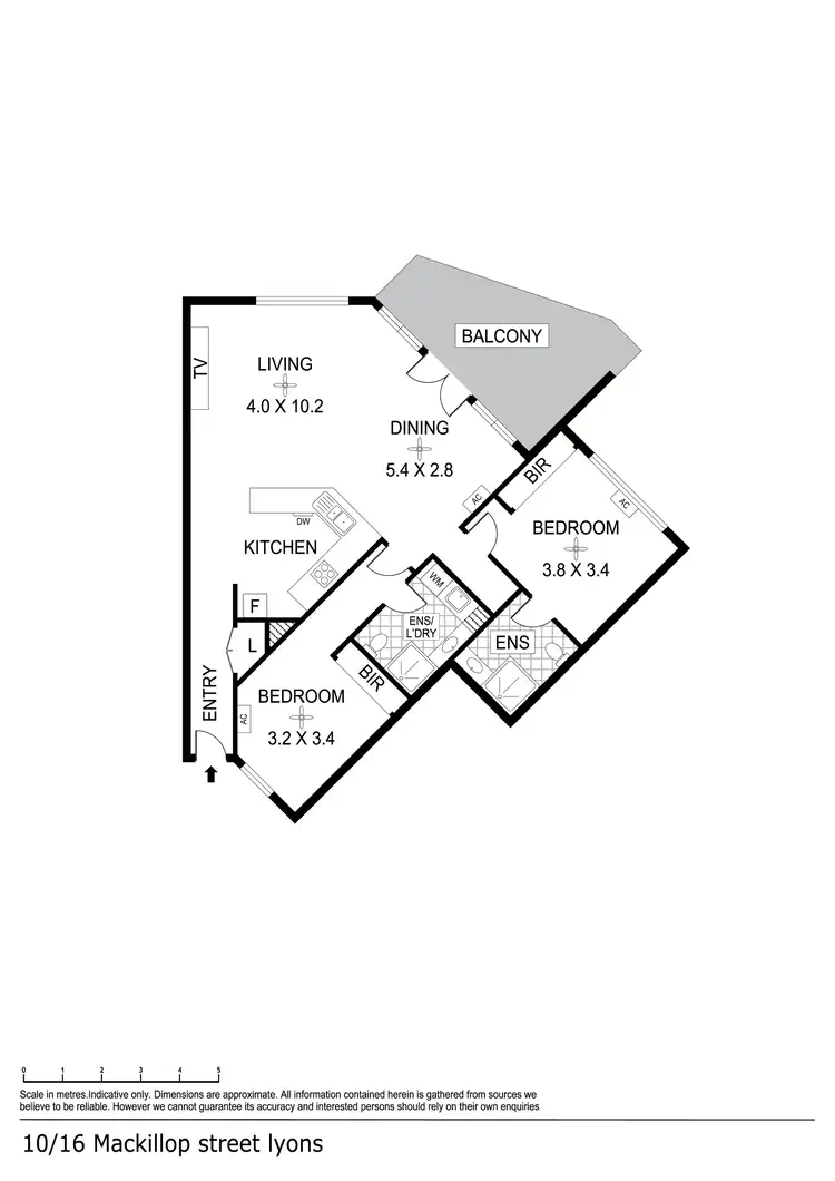Floorplan of Homely unit listing, 10/16 Mackillop Street, Parap NT 820