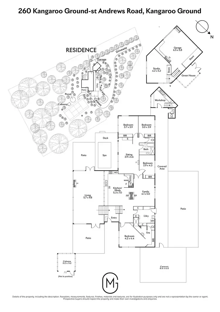Floorplan of Homely house listing, 260 Kangaroo Ground-st Andrews Road, Kangaroo Ground VIC 3097