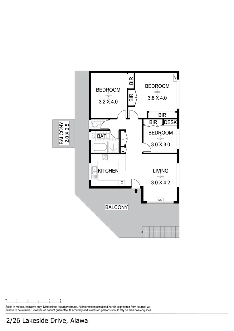 Floorplan of Homely unit listing, 2/26 Lakeside Drive, Alawa NT 810