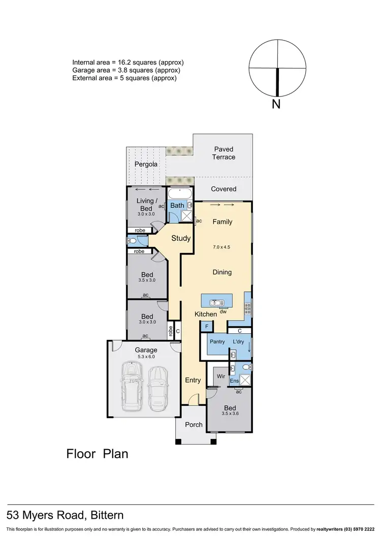 Floorplan of Homely house listing, 53 Myers Road, Bittern VIC 3918