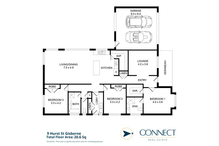 Floorplan of Homely house listing, 9 Hurst Street, Gisborne VIC 3437