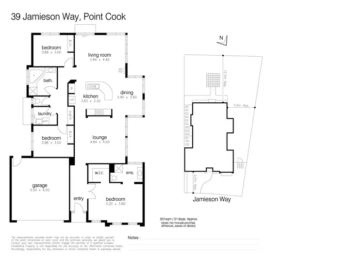 Floorplan of Homely house listing, 39 Jamieson Way, Point Cook VIC 3030