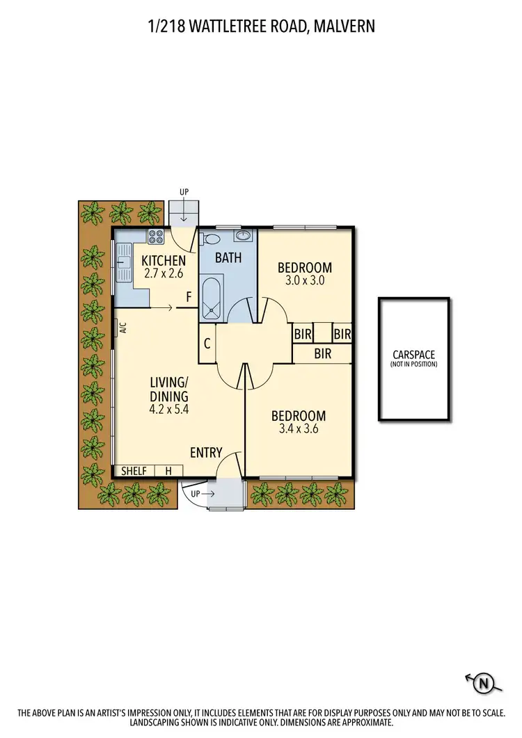 Floorplan of Homely unit listing, 1/218 Wattletree Road, Malvern VIC 3144