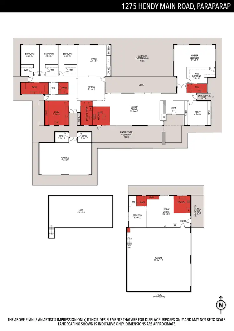 Floorplan of Homely rural property listing, 1275 Hendy Main Road, Paraparap VIC 3240