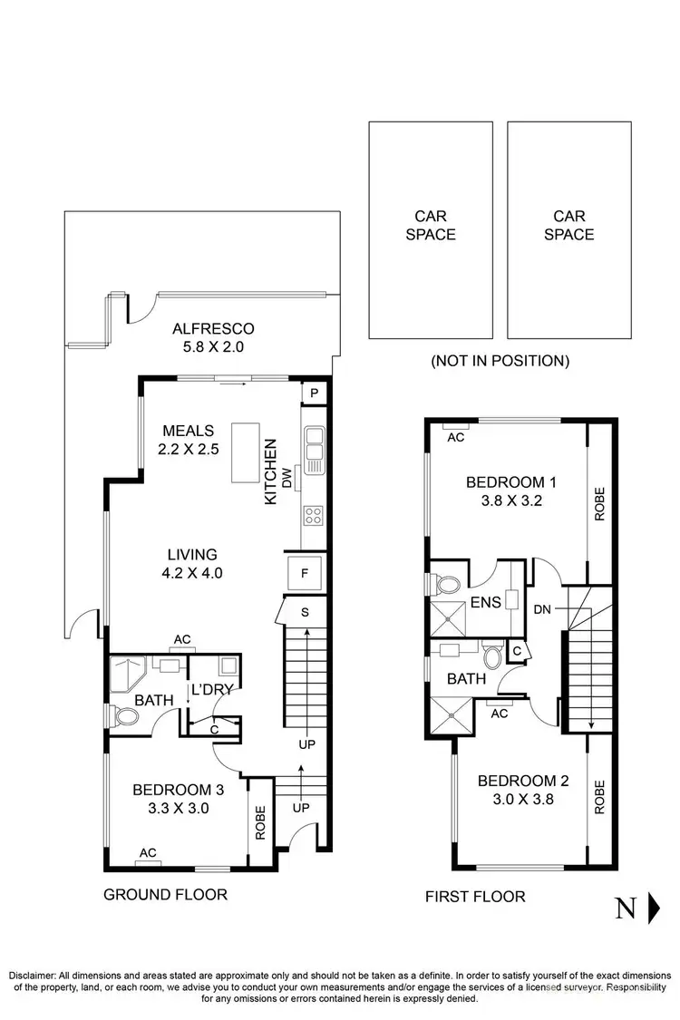 Floorplan of Homely townhouse listing, 4/6 Percy Street, Mitcham VIC 3132