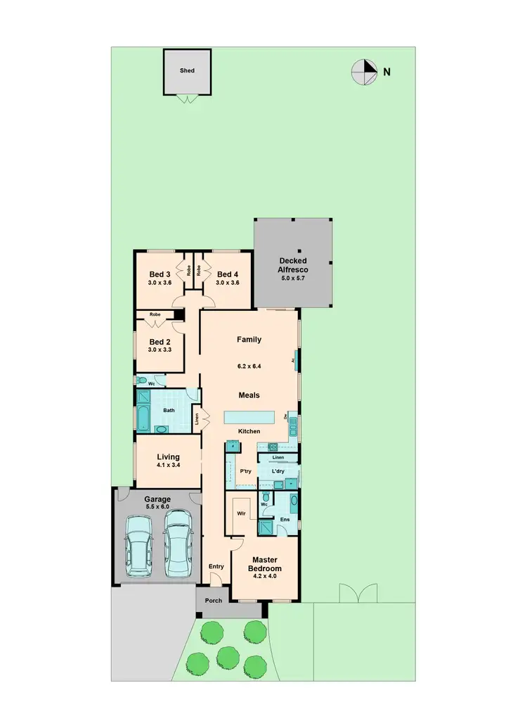 Floorplan of Homely house listing, 17 Raimeno Road, Wallan VIC 3756