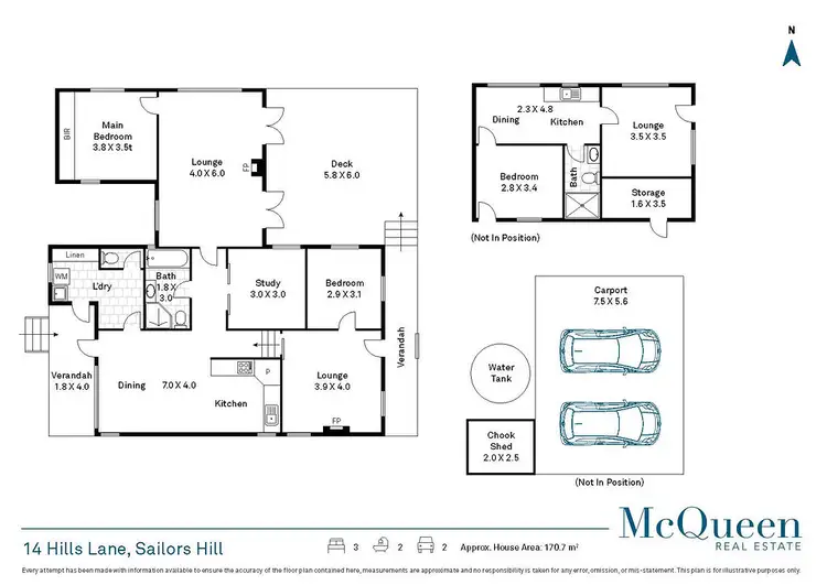 Floorplan of Homely house listing, 14 Hills Lane, Sailors Hill VIC 3461