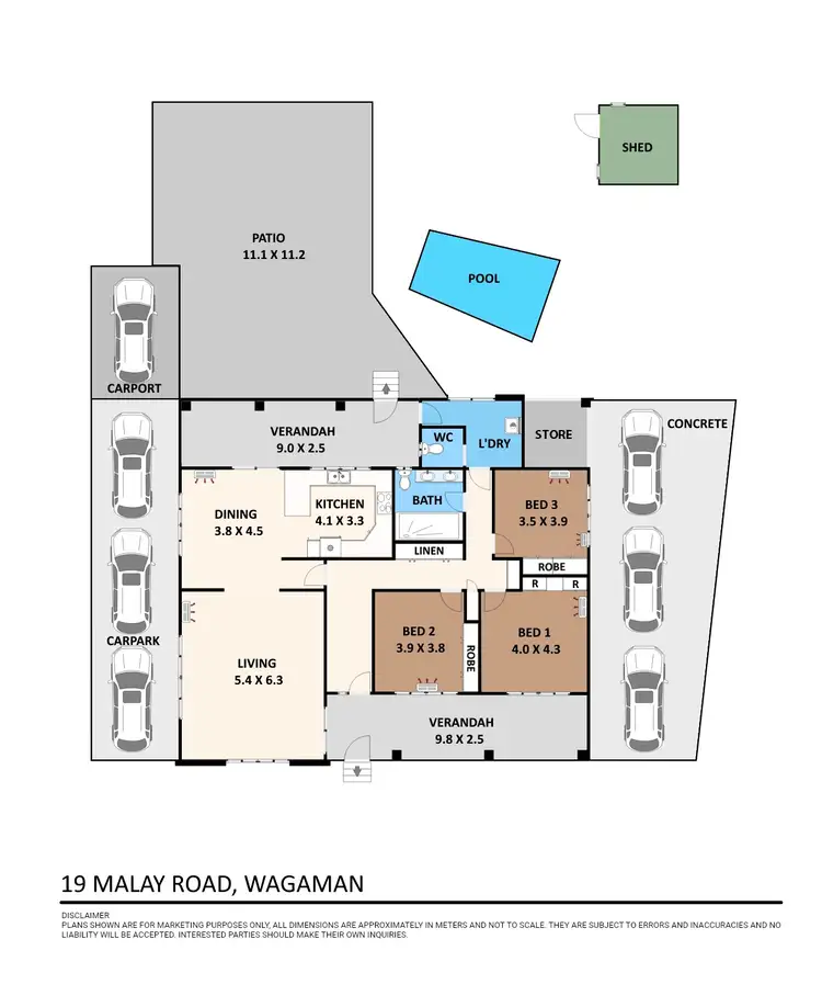 Floorplan of Homely house listing, 19 Malay Road, Wagaman NT 810