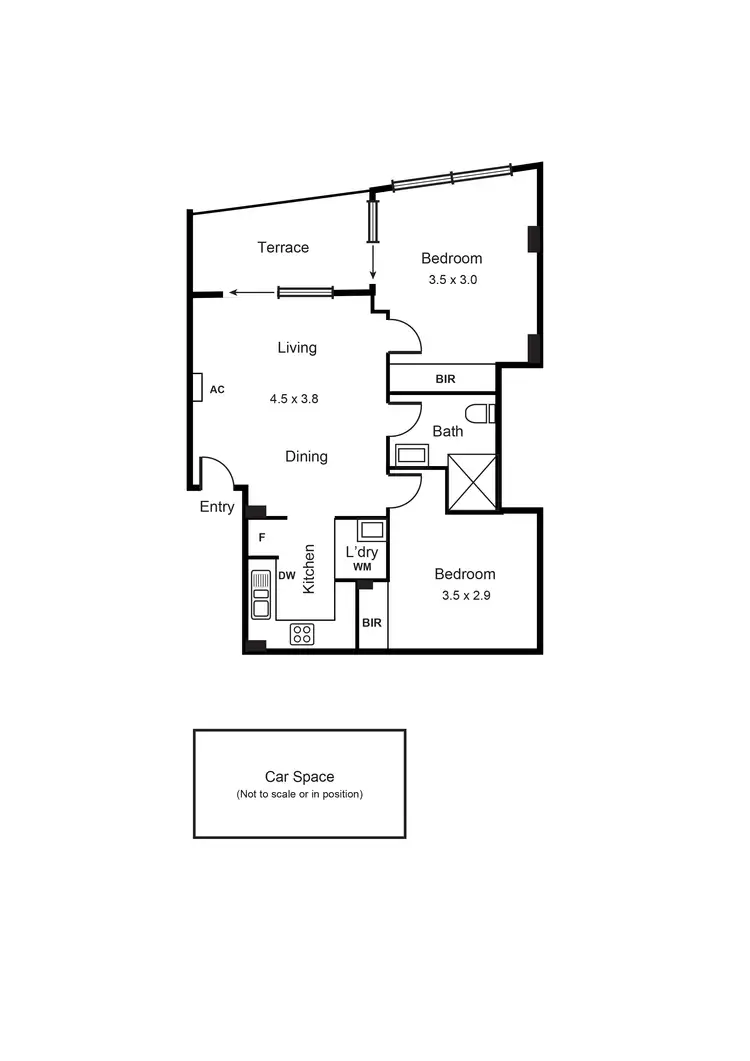 Floorplan of Homely apartment listing, 203/286 Neerim Road, Carnegie VIC 3163