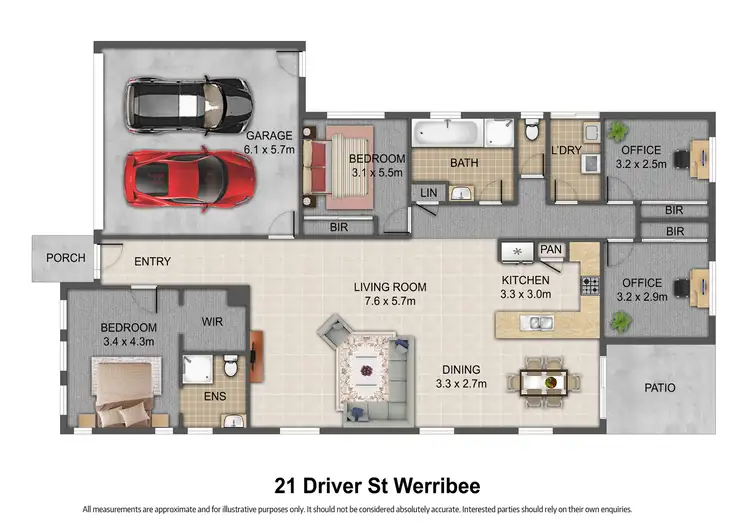 Floorplan of Homely house listing, 21 Driver Street, Werribee VIC 3030