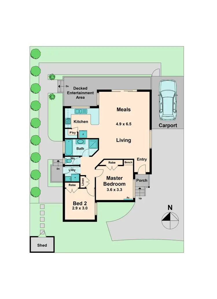 Floorplan of Homely unit listing, 3/29 White Street, Kilmore VIC 3764