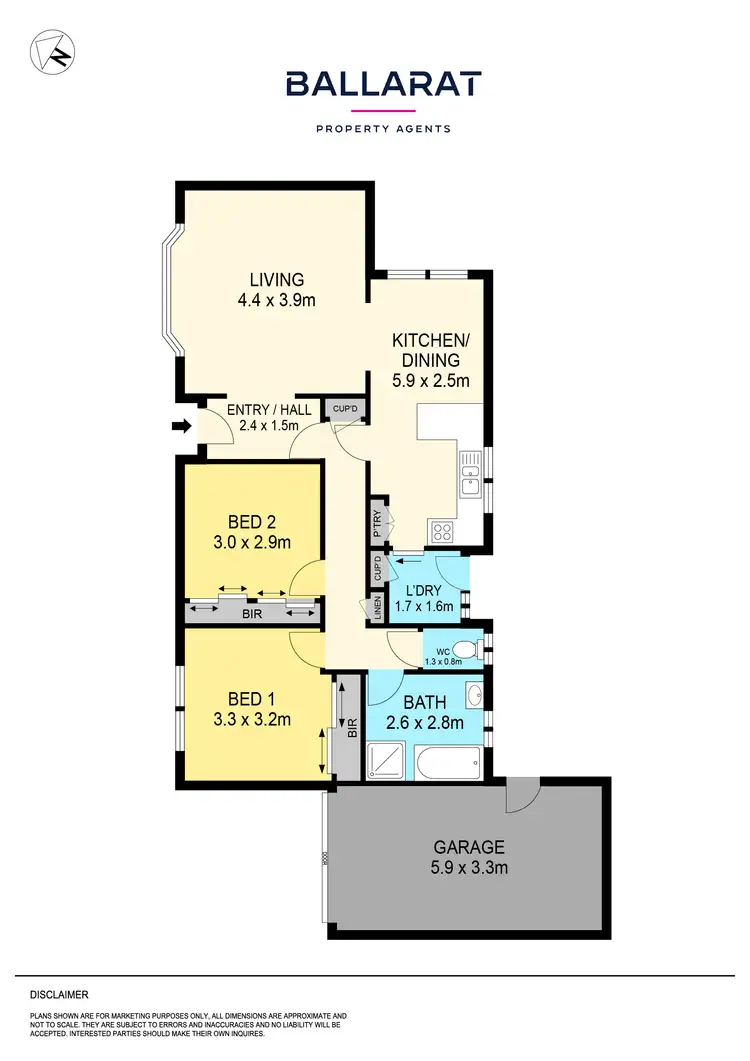 Floorplan of Homely townhouse listing, 4/221 York Street, Ballarat East VIC 3350