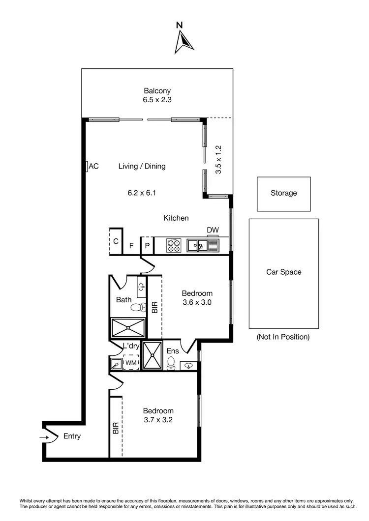 Floorplan of Homely apartment listing, 109/356 Barkly Street, Elwood VIC 3184