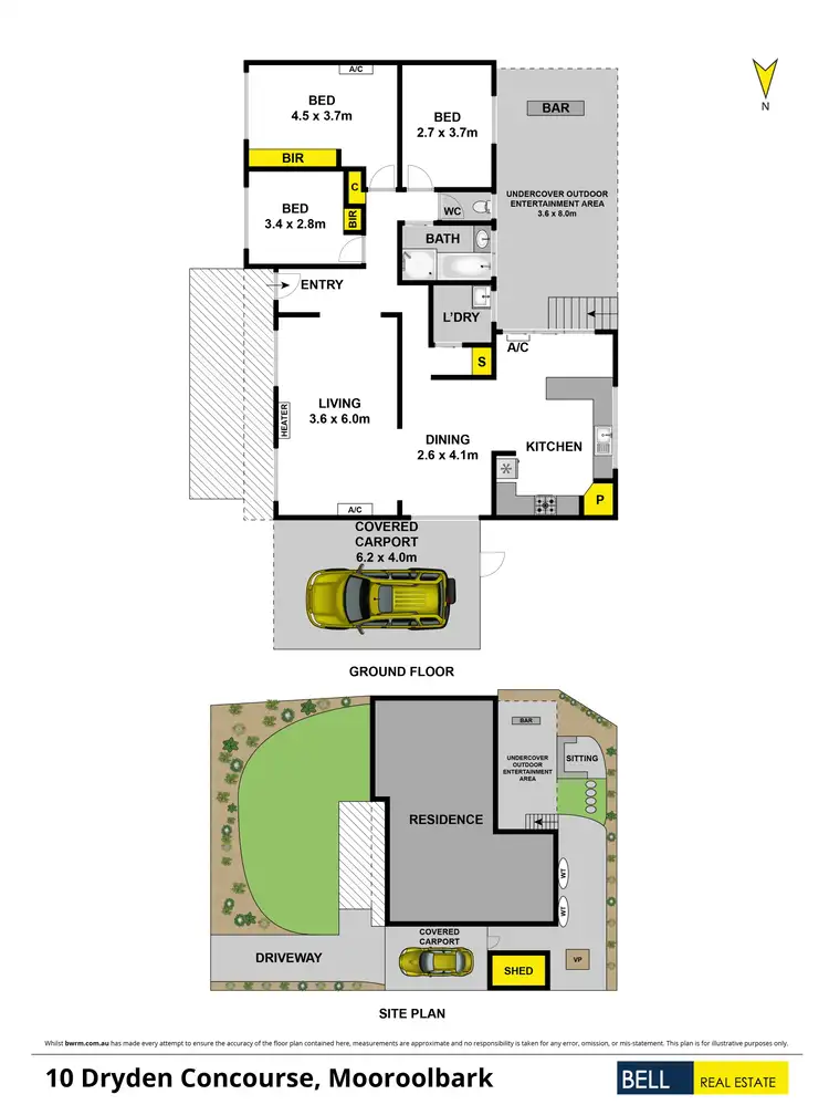 Floorplan of Homely house listing, 10 Dryden Concourse, Mooroolbark VIC 3138