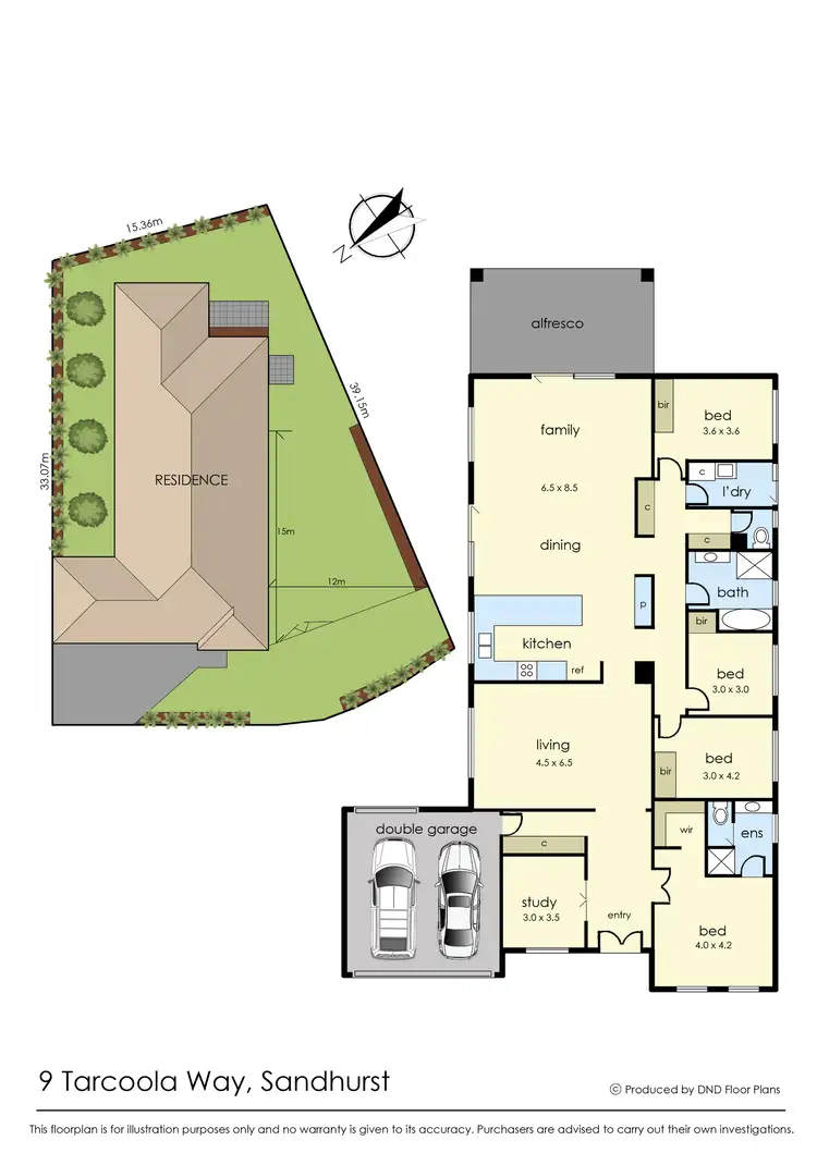 Floorplan of Homely house listing, 9 Tarcoola Way, Sandhurst VIC 3977