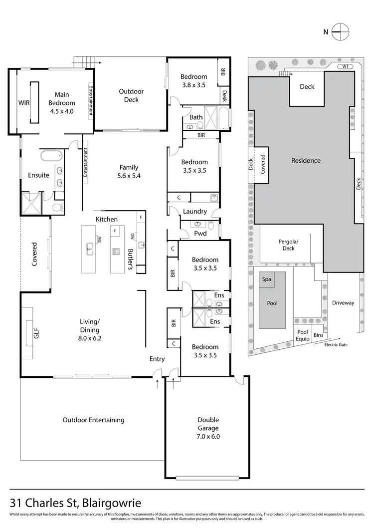 Floorplan of Homely house listing, 31 Charles Street, Blairgowrie VIC 3942