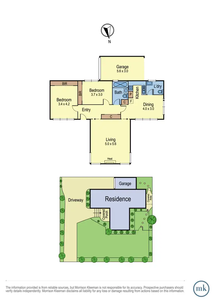 Floorplan of Homely unit listing, 1/573 Grimshaw Street, Bundoora VIC 3083