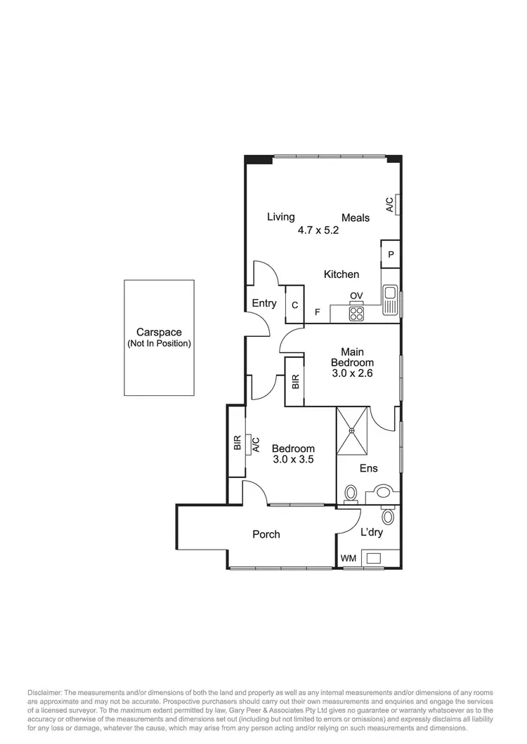Floorplan of Homely apartment listing, 1/1 Woonsocket Court, St Kilda VIC 3182
