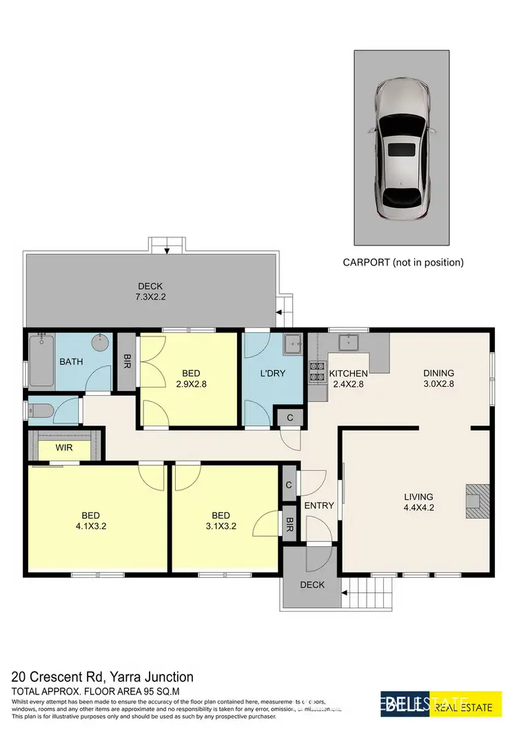 Floorplan of Homely house listing, 20 Crescent Road, Yarra Junction VIC 3797