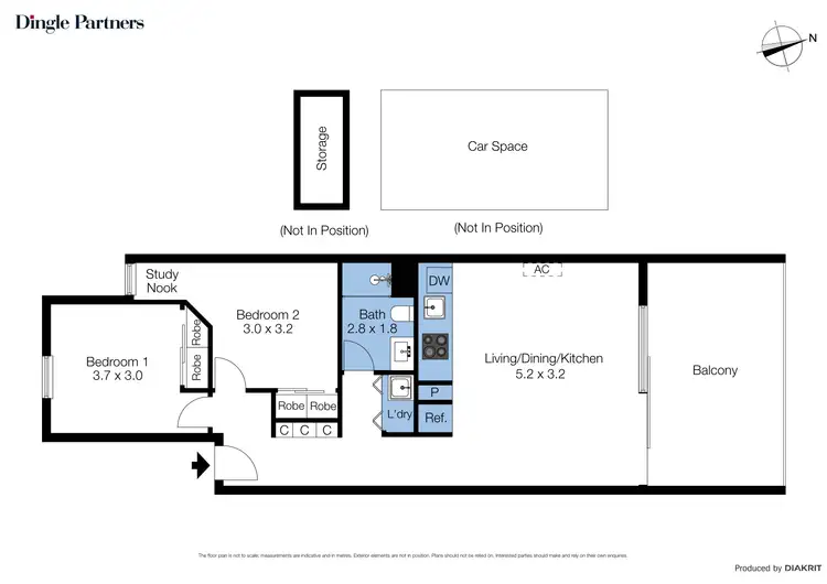 Floorplan of Homely apartment listing, 106/34 Princeton Terrace, Bundoora VIC 3083