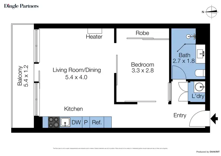 Floorplan of Homely apartment listing, 2203/8 Downie Street, Melbourne VIC 3000
