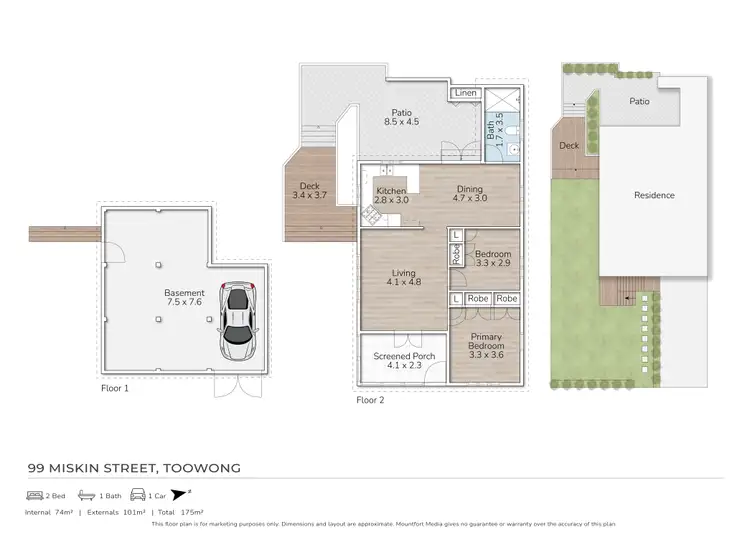 Floorplan of Homely house listing, 99 Miskin Street, Toowong QLD 4066
