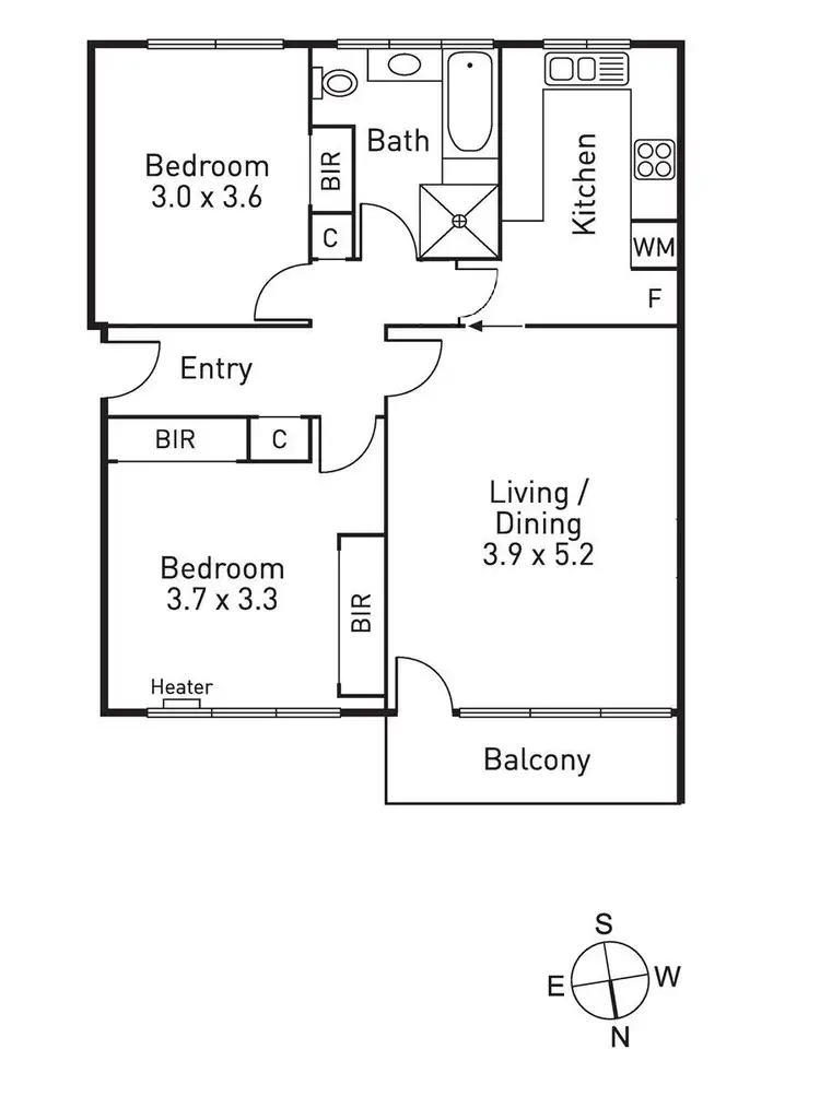 Floorplan of Homely apartment listing, 7/24 Mathoura Road, Toorak VIC 3142