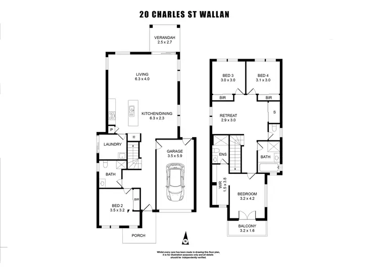 Floorplan of Homely house listing, 20 Charles Street, Wallan VIC 3756