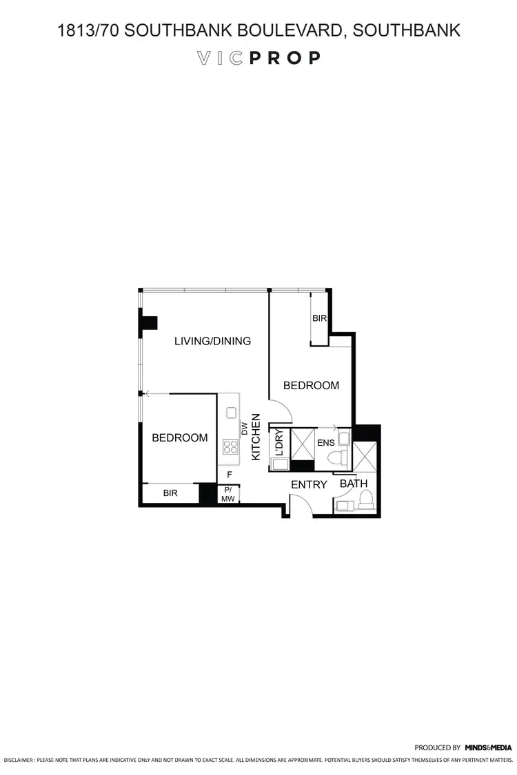 Floorplan of Homely apartment listing, 1813/70 Southbank Boulevard, Southbank VIC 3006