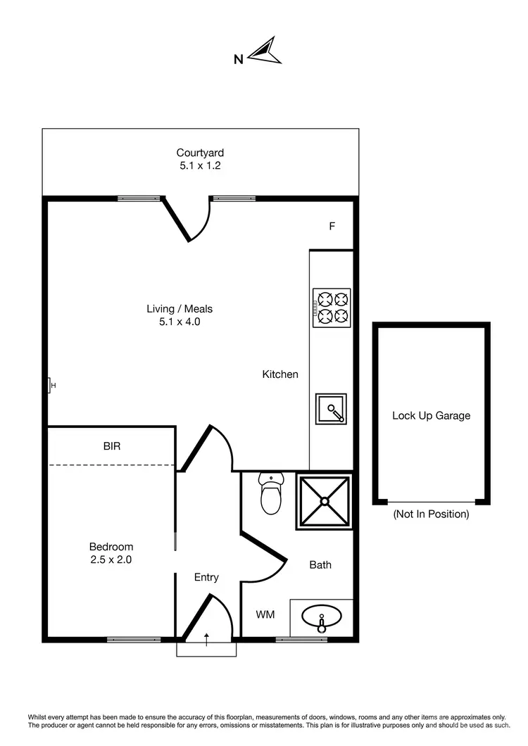 Floorplan of Homely apartment listing, 1/1a Hughenden Road, St Kilda East VIC 3183