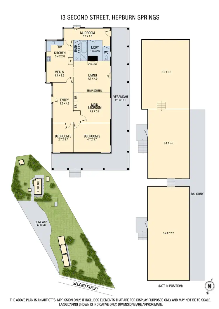 Floorplan of Homely house listing, 13 Second Street, Hepburn Springs VIC 3461