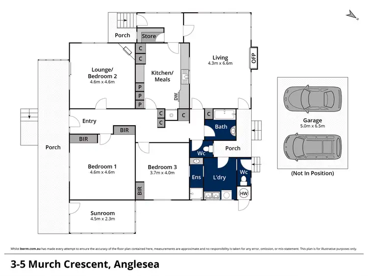 Floorplan of Homely house listing, 3-5 Murch Crescent, Anglesea VIC 3230