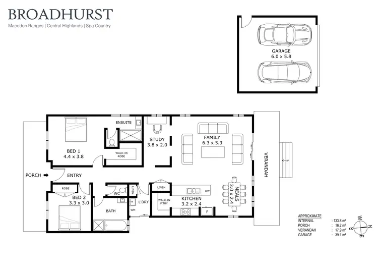 Floorplan of Homely house listing, 27 Collins Parade, Kyneton VIC 3444