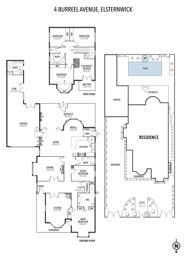 Floorplan of Homely house listing, 4 Burreel Avenue, Elsternwick VIC 3185