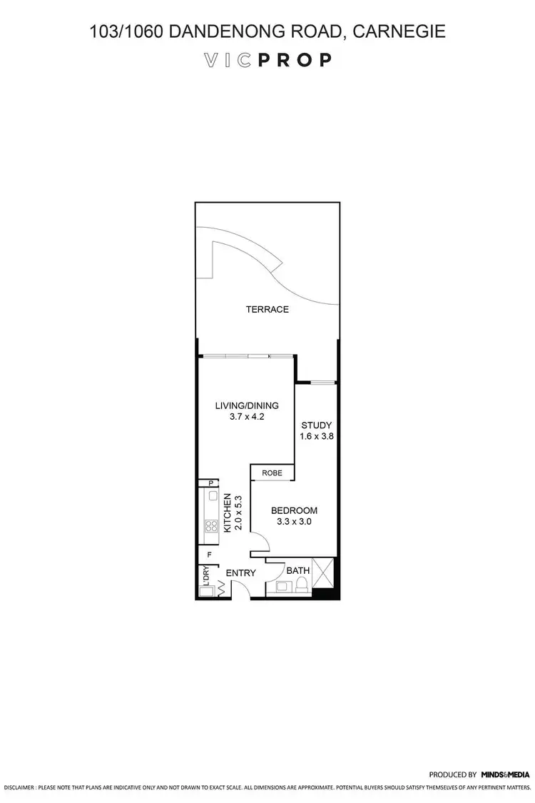 Floorplan of Homely apartment listing, 103/1060 Dandenong Road, Carnegie VIC 3163