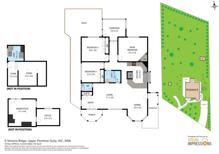 Floorplan of Homely house listing, 5 Victoria Ridge, Upper Ferntree Gully VIC 3156