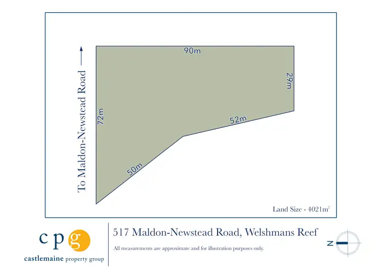 Floorplan of Homely land listing, 517 Maldon Newstead Road, Welshmans Reef VIC 3462