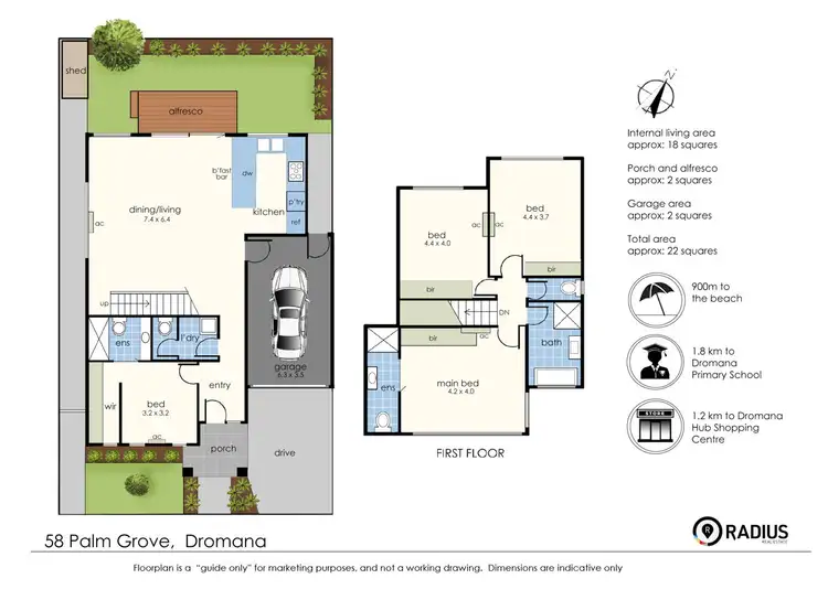 Floorplan of Homely house listing, 58 Palm Grove, Dromana VIC 3936