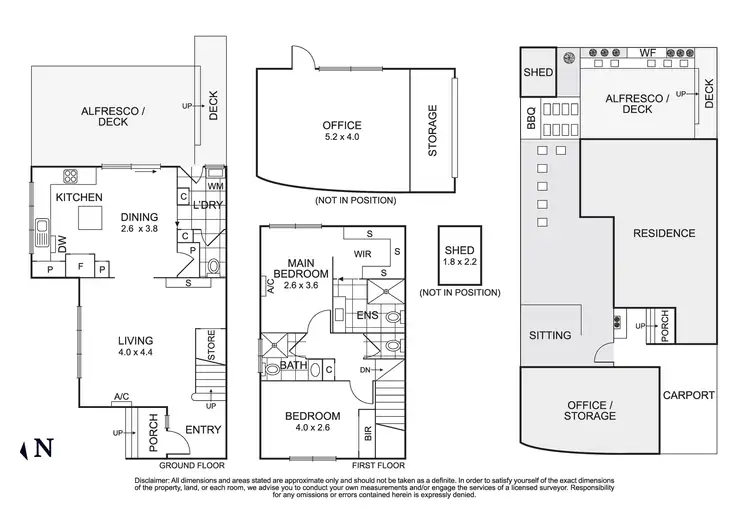 Floorplan of Homely townhouse listing, 4/45 Alice Street, Clayton VIC 3168