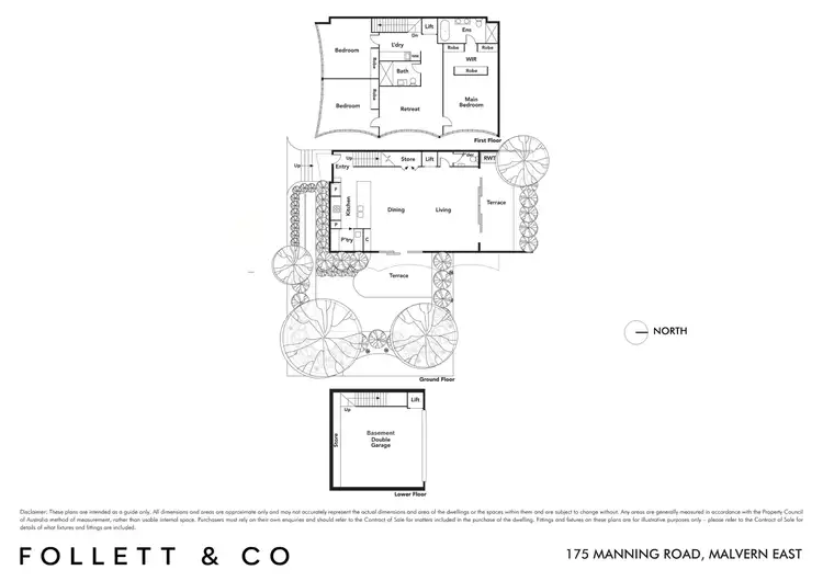 Floorplan of Homely townhouse listing, 175 Manning Road, Malvern East VIC 3145