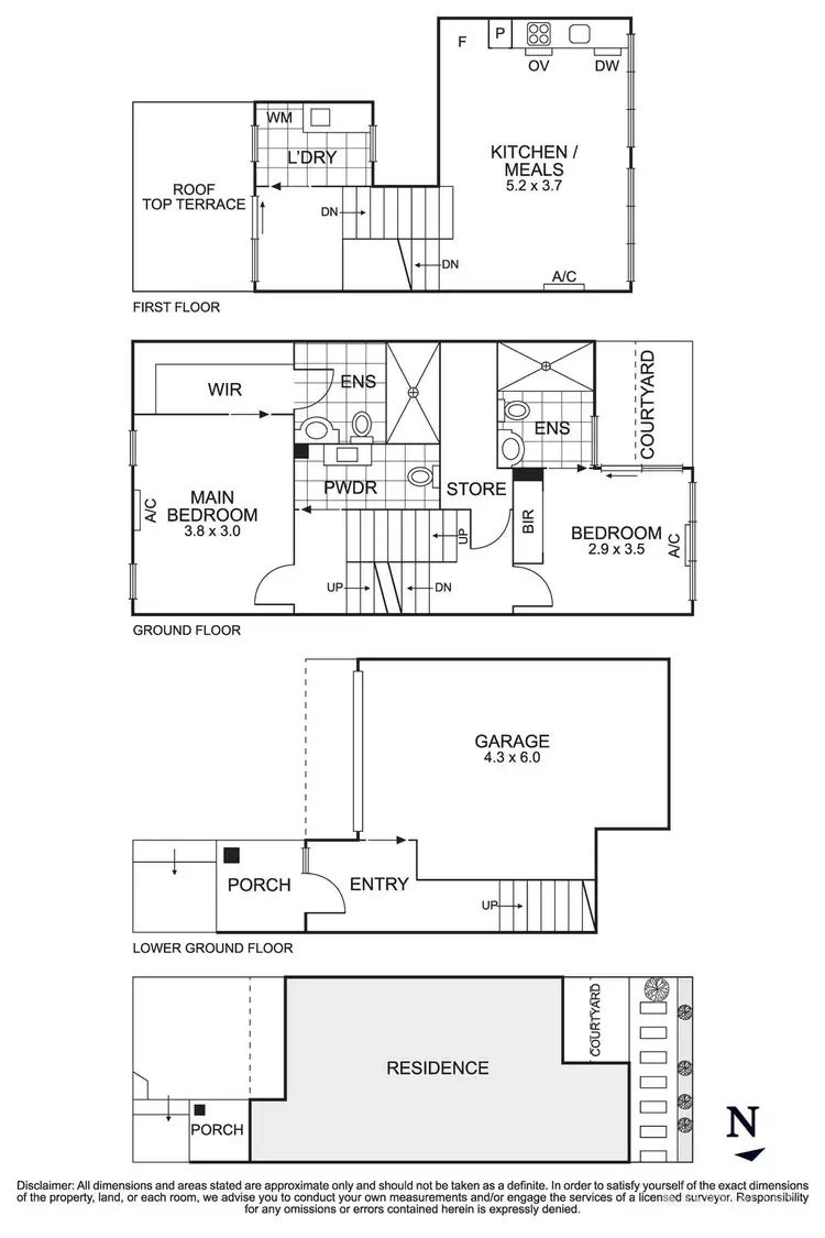 Floorplan of Homely townhouse listing, 5/207 Manningham Road, Templestowe Lower VIC 3107